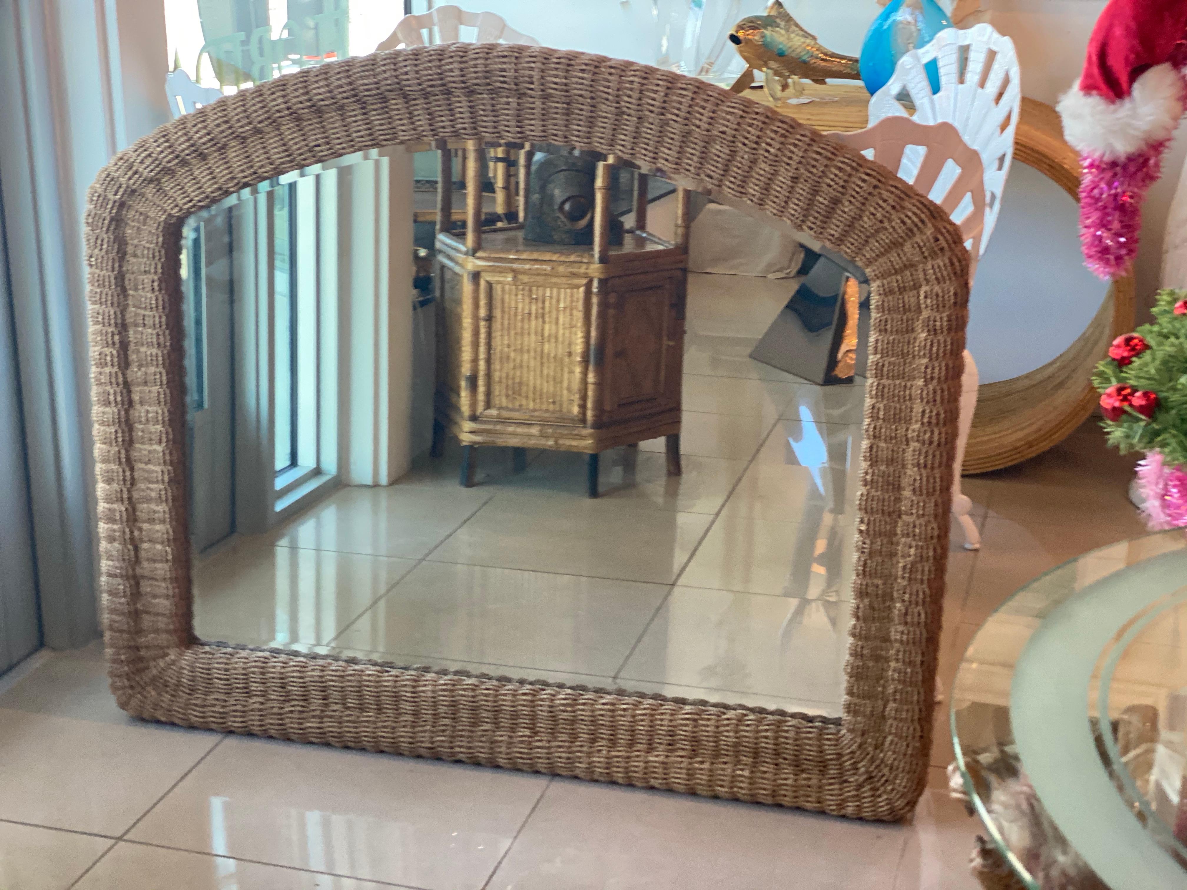 seagrass mirror rectangle