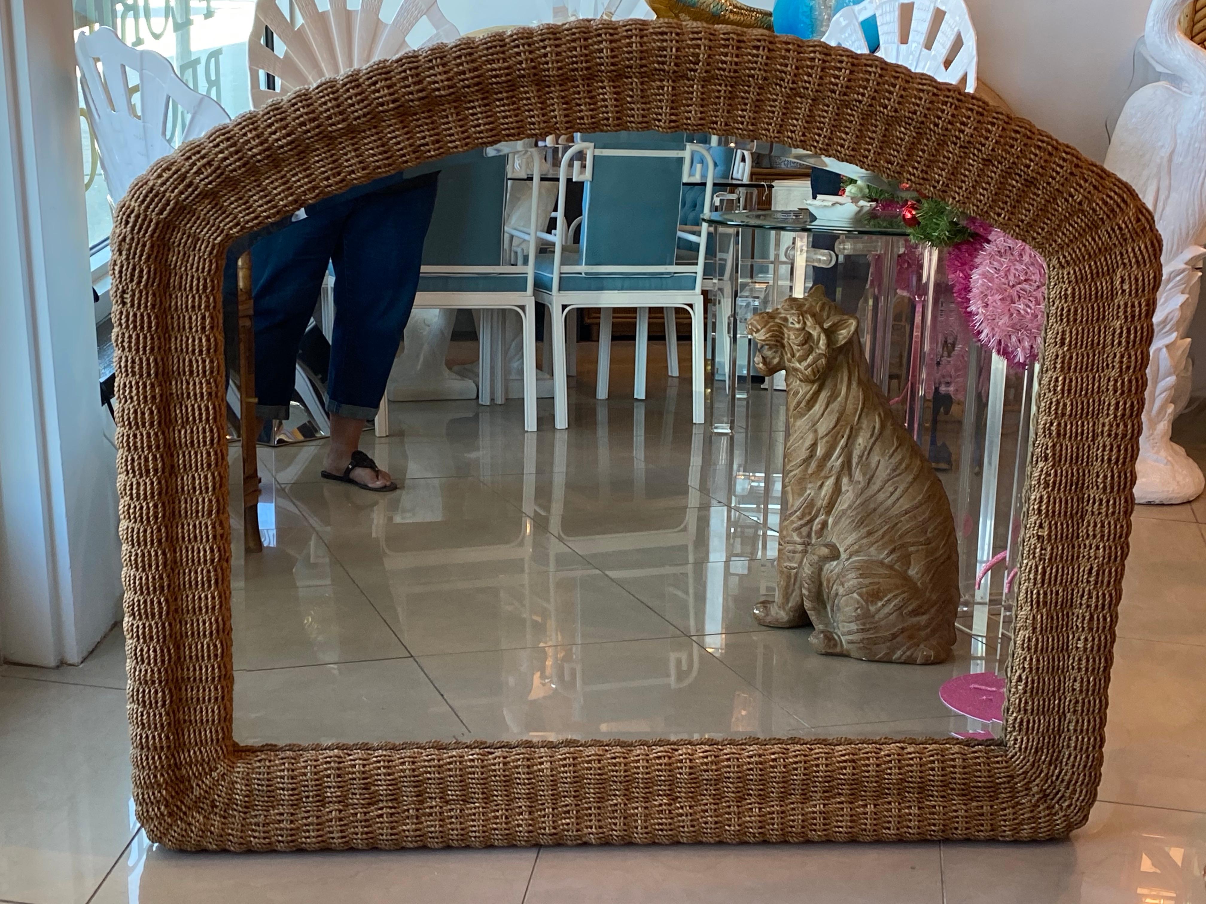 seagrass mirror rectangle