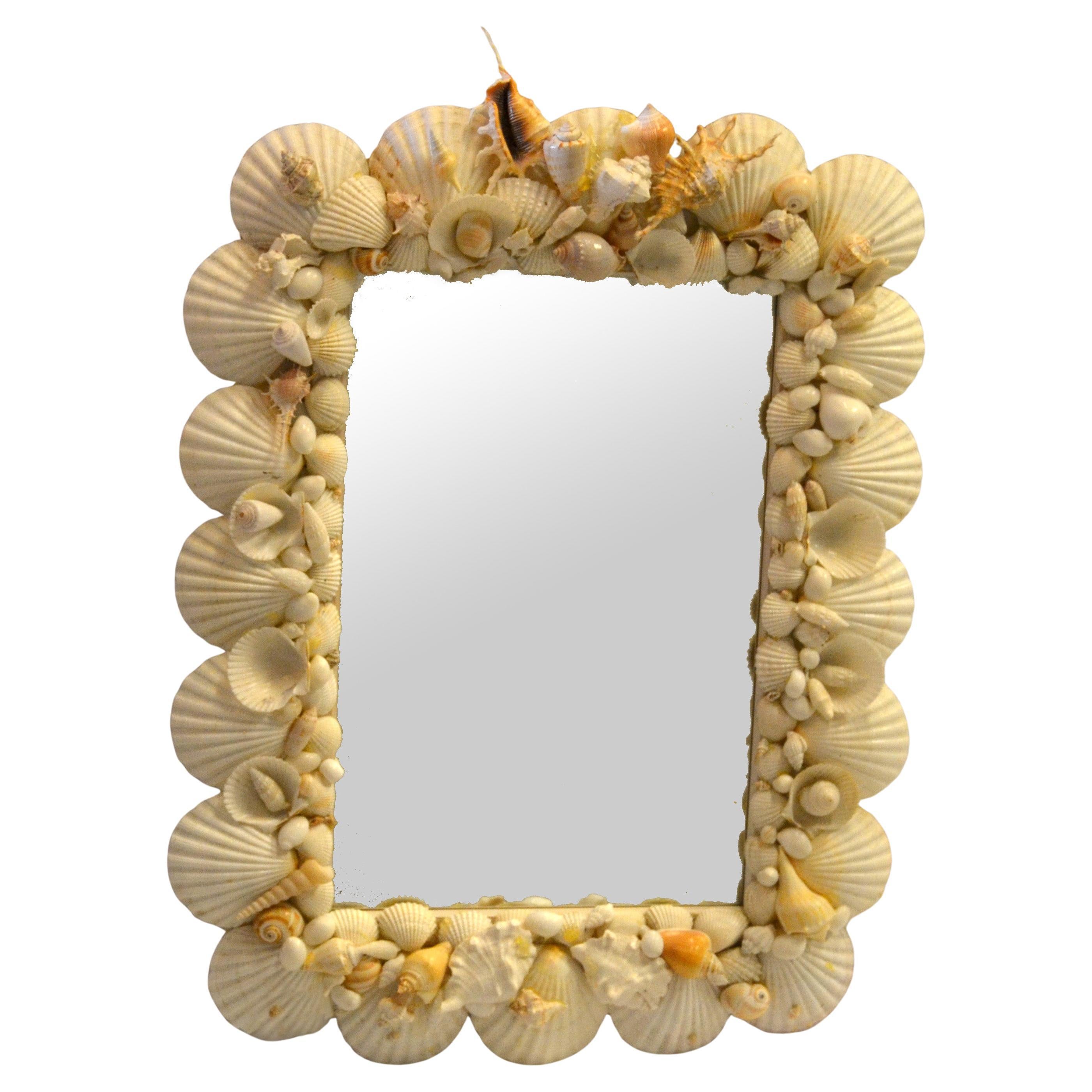 Vintage Palm Regency Coastal Handmade Rectangle Wall Mirror (Miroir rectangulaire) en vente 7