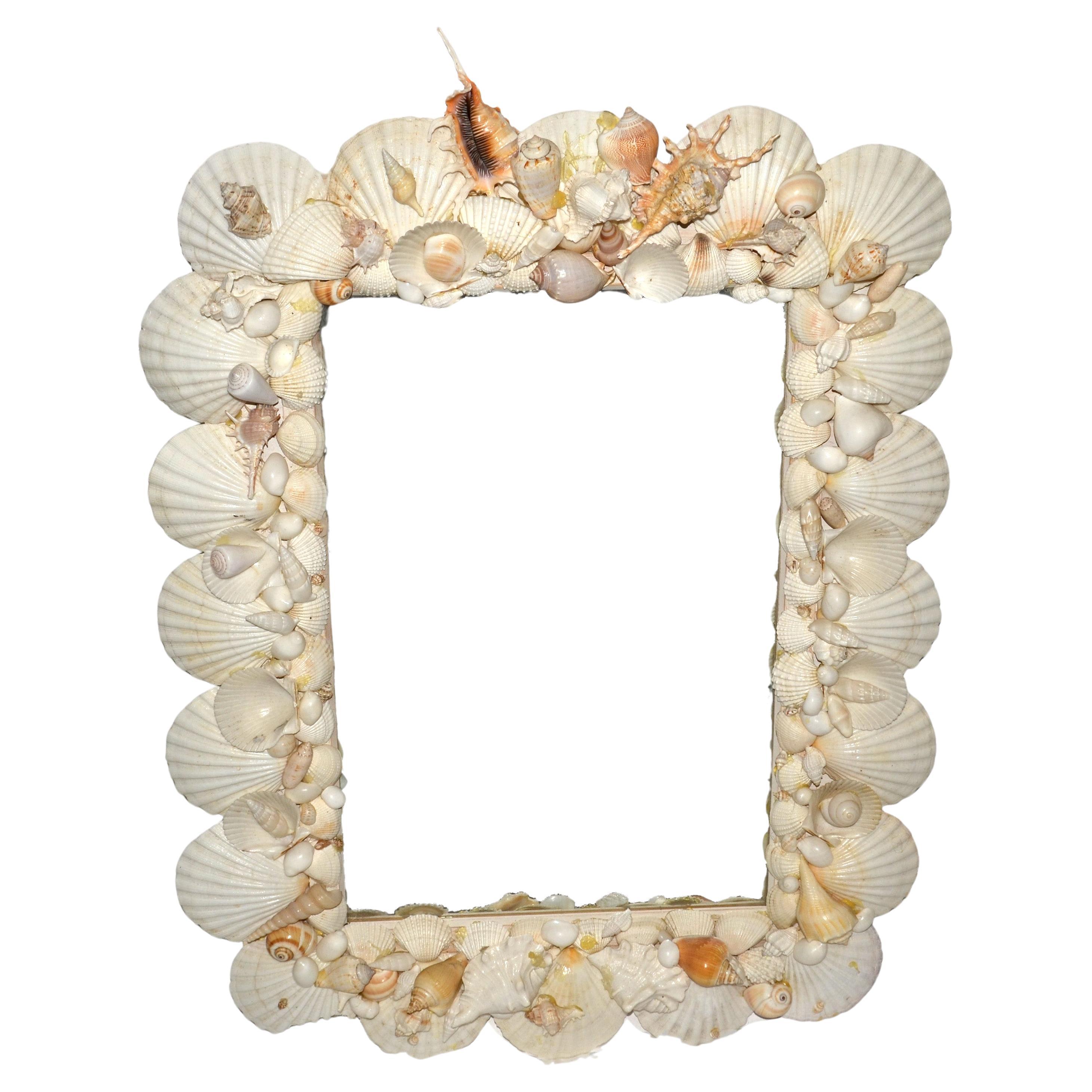Bohème Vintage Palm Regency Coastal Handmade Rectangle Wall Mirror (Miroir rectangulaire) en vente