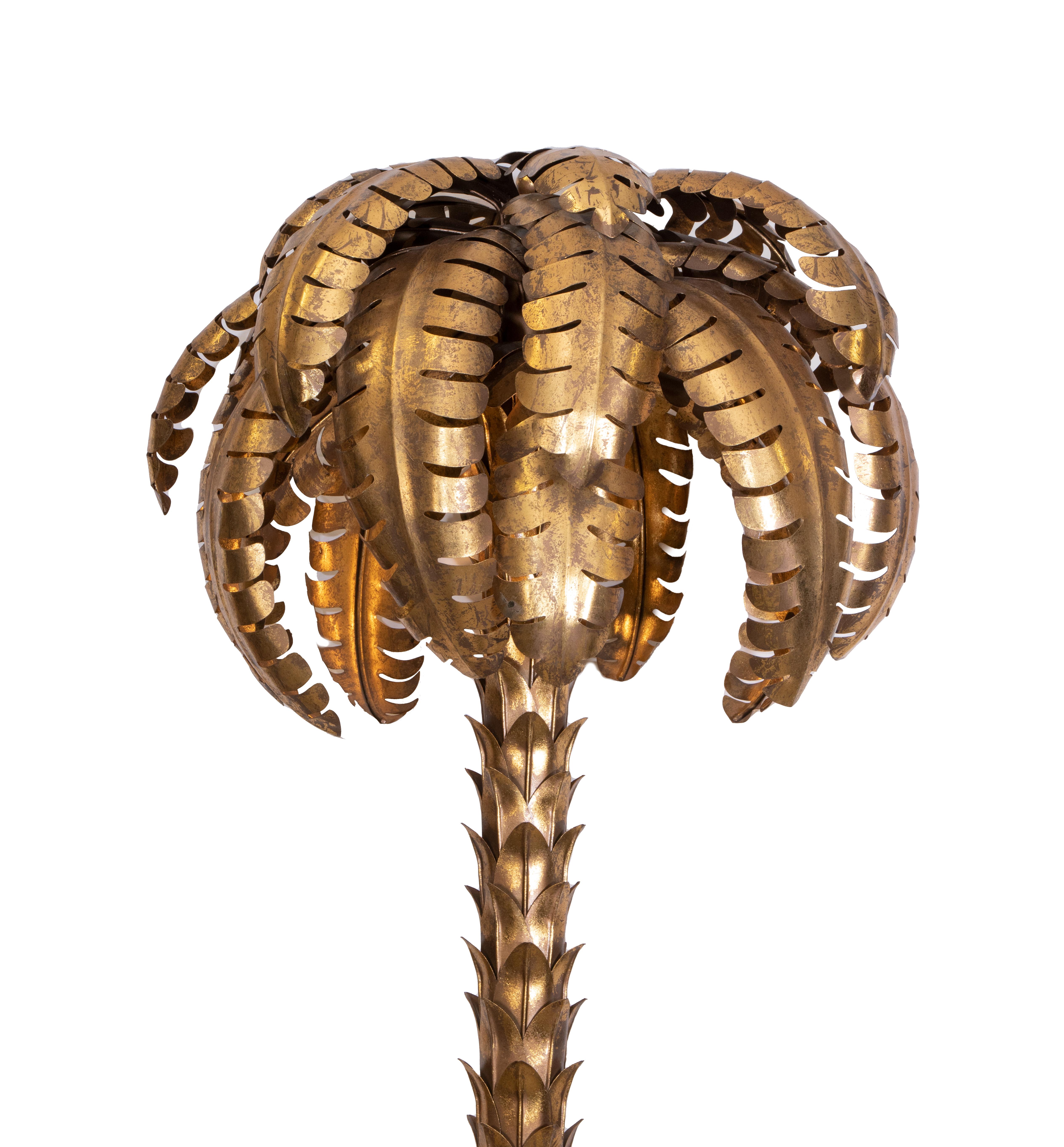 Contemporary Vintage Palm Tree Floor Lamp Designed by Santano Design, France, 2010s