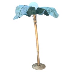 Lampadaire vintage en forme de palmier