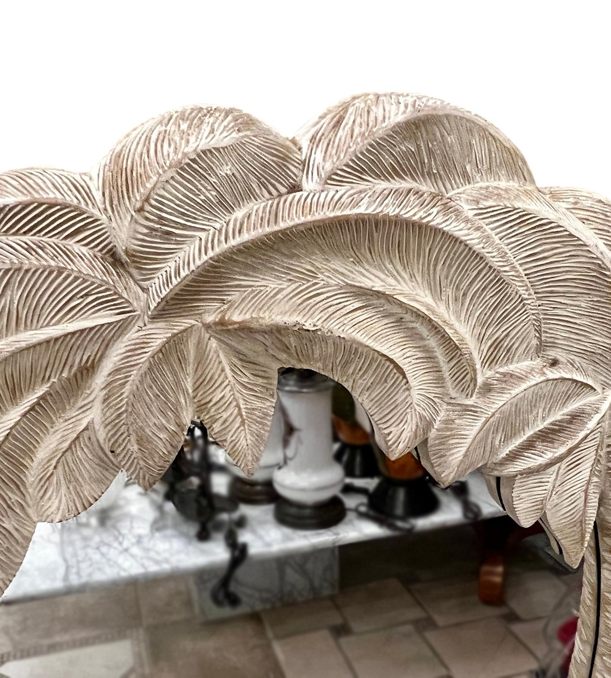 Italian Vintage Palm Tree Mirror For Sale