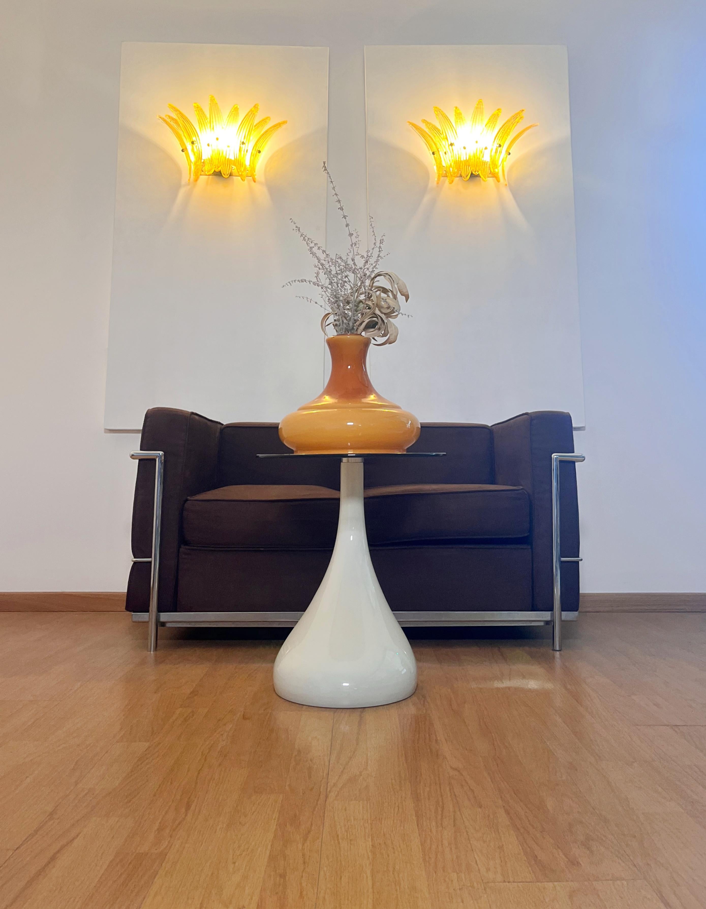 Palmette Vintage Aplique, Vidrios Ámbar en venta 1