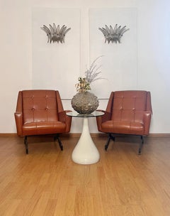 Vintage Palmette wall Light - smoked glasses