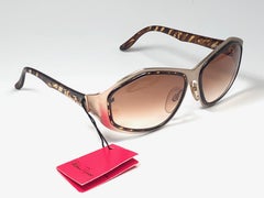 Vintage Paloma Picasso Avantgarde Gold-Sonnenbrille, hergestellt in Deutschland 1980er Jahre