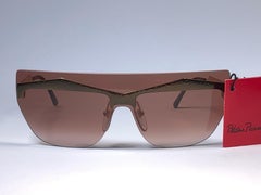 Occhiali da sole vintage Paloma Picasso Avant Garde Gold Made in Germany anni '80