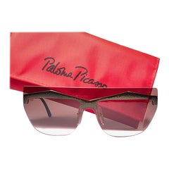 Vintage Paloma Picasso Avantgarde Gold-Sonnenbrille, hergestellt in Deutschland 1980er Jahre