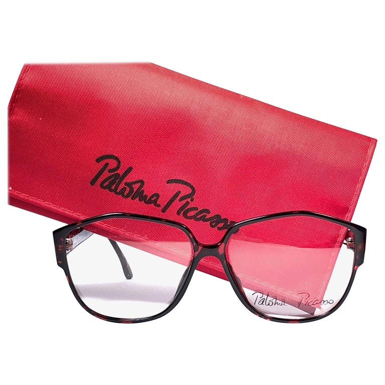 Lunettes De Soleil Paloma Picasso - Monture Marron Rayée - Bon état - Occasion