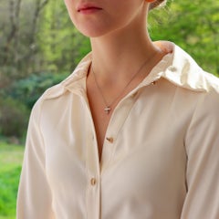 Vintage Paloma Picasso for Tiffany & Co. Diamond Cross Necklace