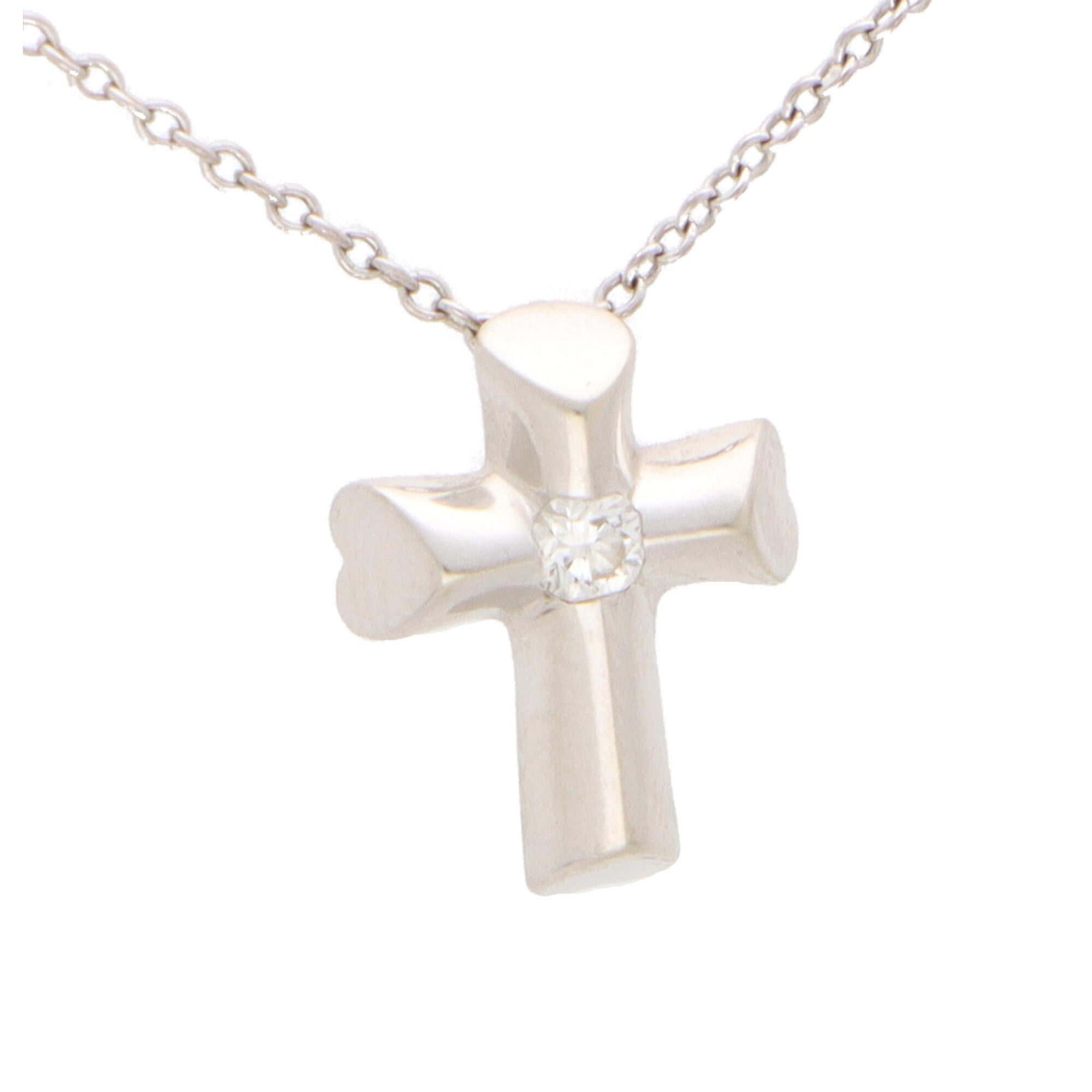 vintage tiffany cross necklace