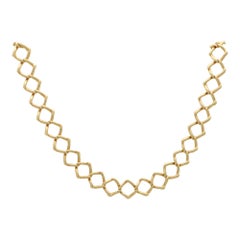 Vintage Paloma Picasso for Tiffany & Co. Diamond Link' Necklace in Yellow Gold