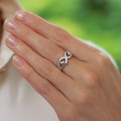 Vintage Paloma Picasso for Tiffany & Co. Infinity Heart Ring Set in 18k Gold