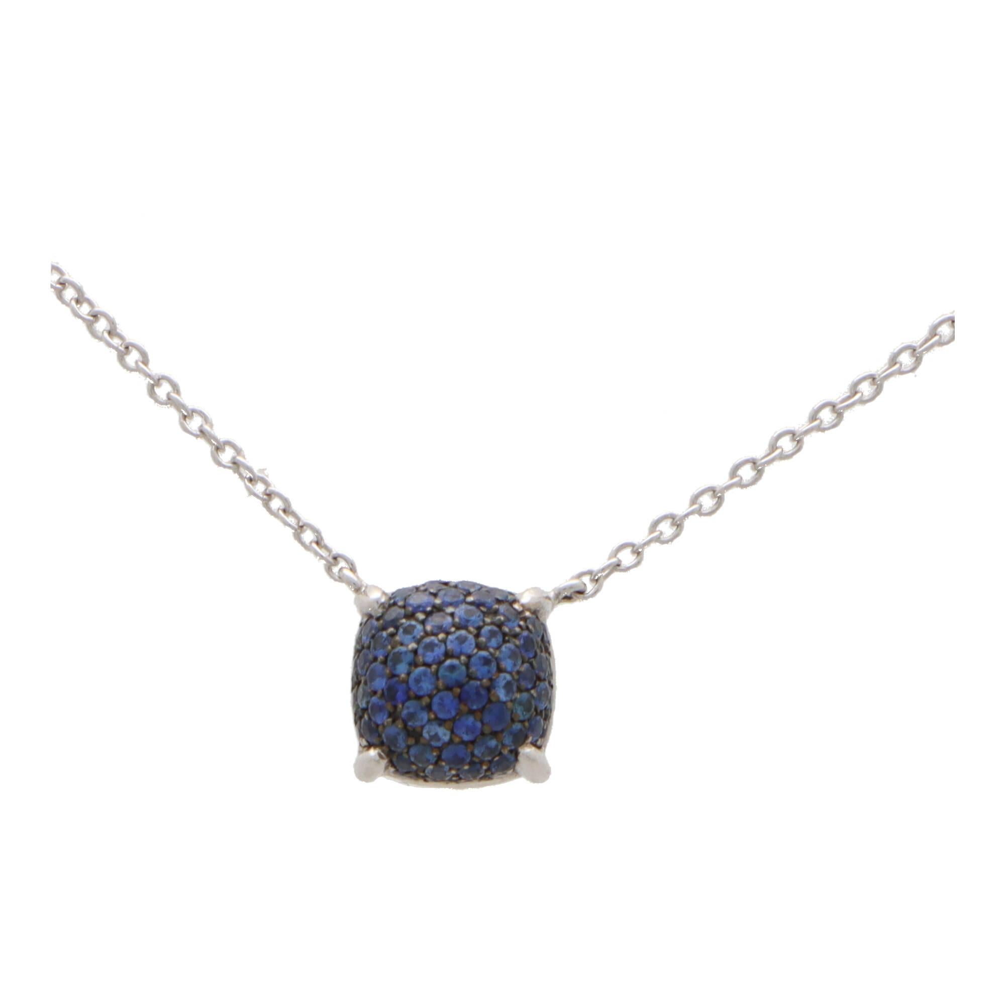 tiffany blue sapphire necklace