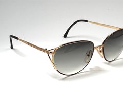 Vintage Paloma Picasso Dreiecks-Sonnenbrille in Gold, hergestellt in Deutschland 1980er Jahre