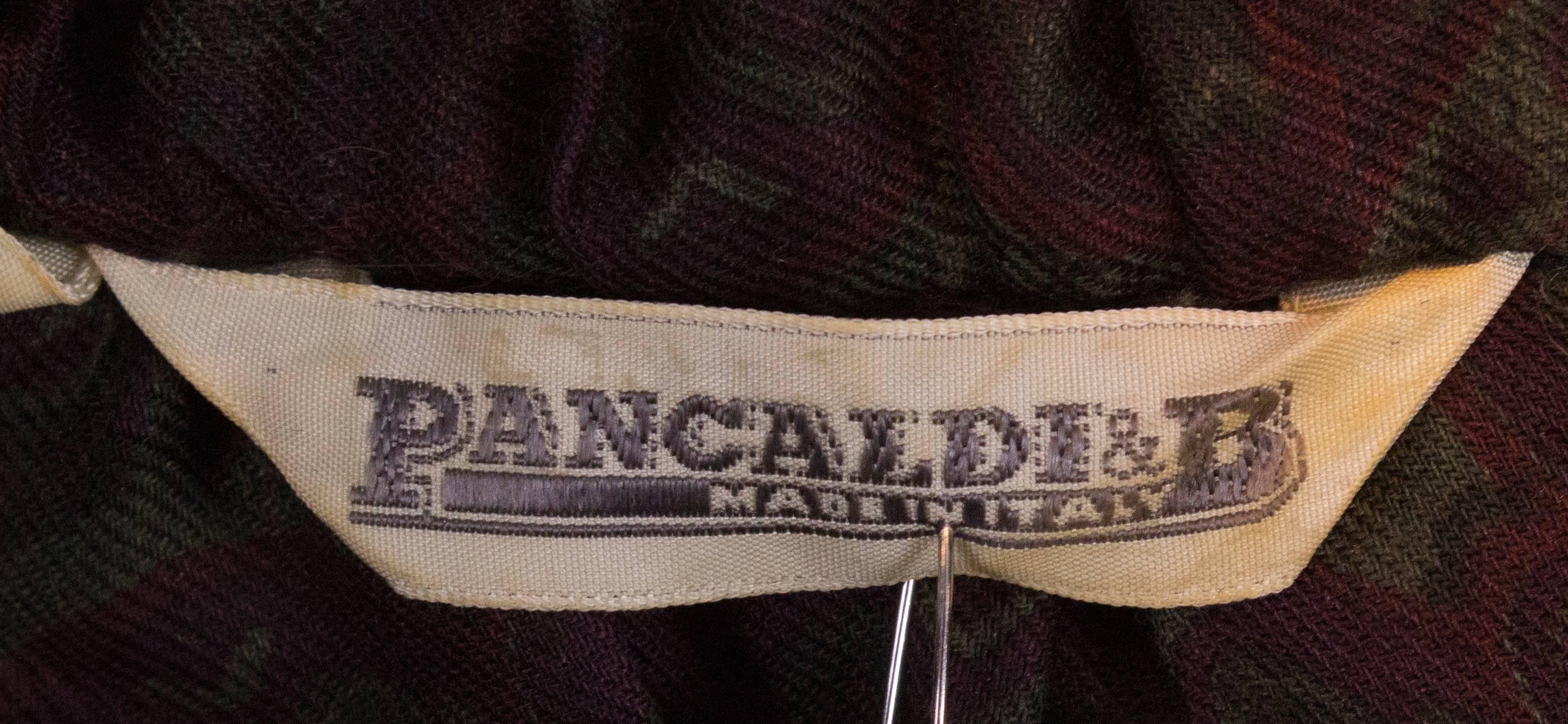 Vintage Pancaldi  Paisley Print Silk and Wool Top For Sale 1