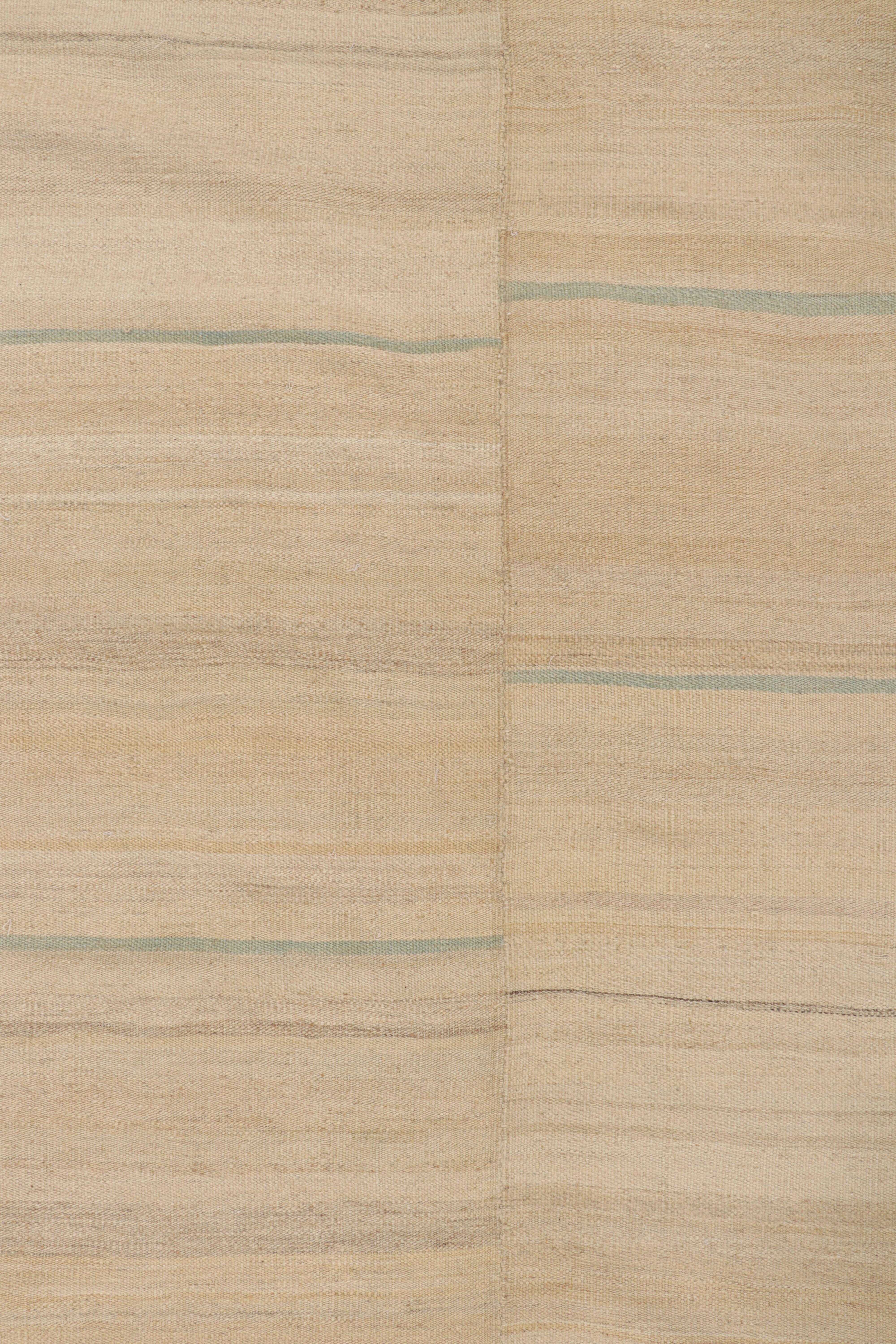Kilim persiano vintage a pannelli nei toni del beige-marrone e del blu di Rug & Kilim In condizioni buone in vendita a Long Island City, NY