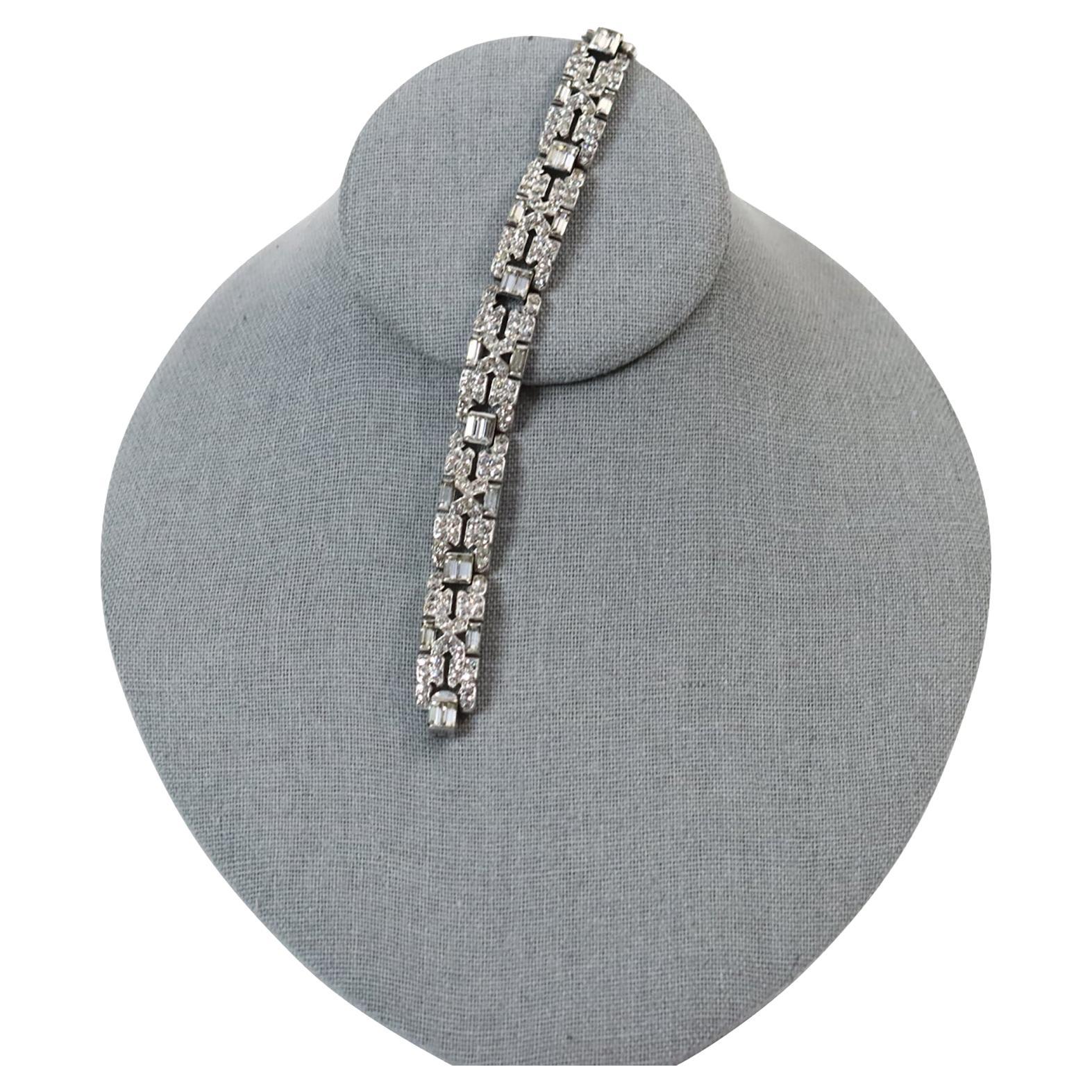 Bracciale vintage con diamanti Art of Vintage, circa 1960