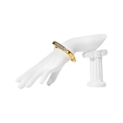 Vintage Panetta Gold with Rhinestone Bracelet Circa 1970s