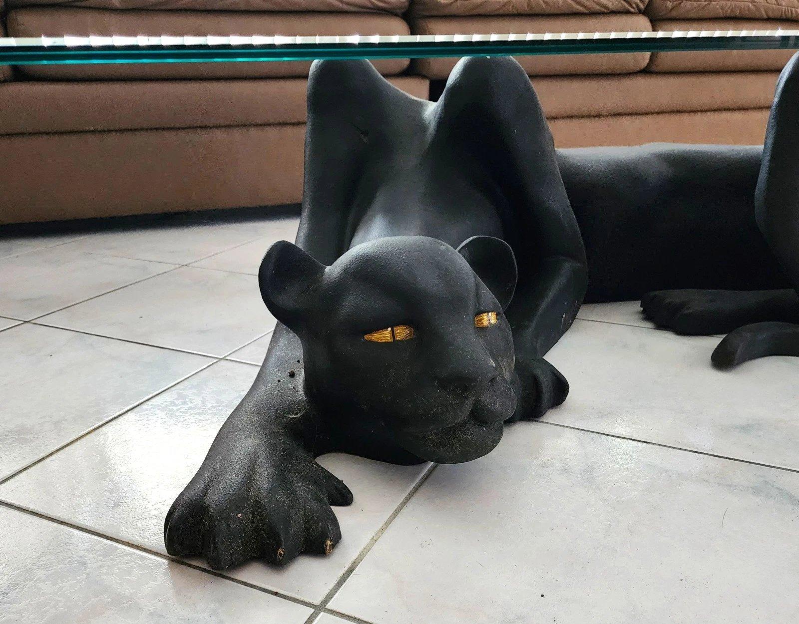 Tavolino da caffè Panther vintage In condizioni buone in vendita a Lake Worth, FL