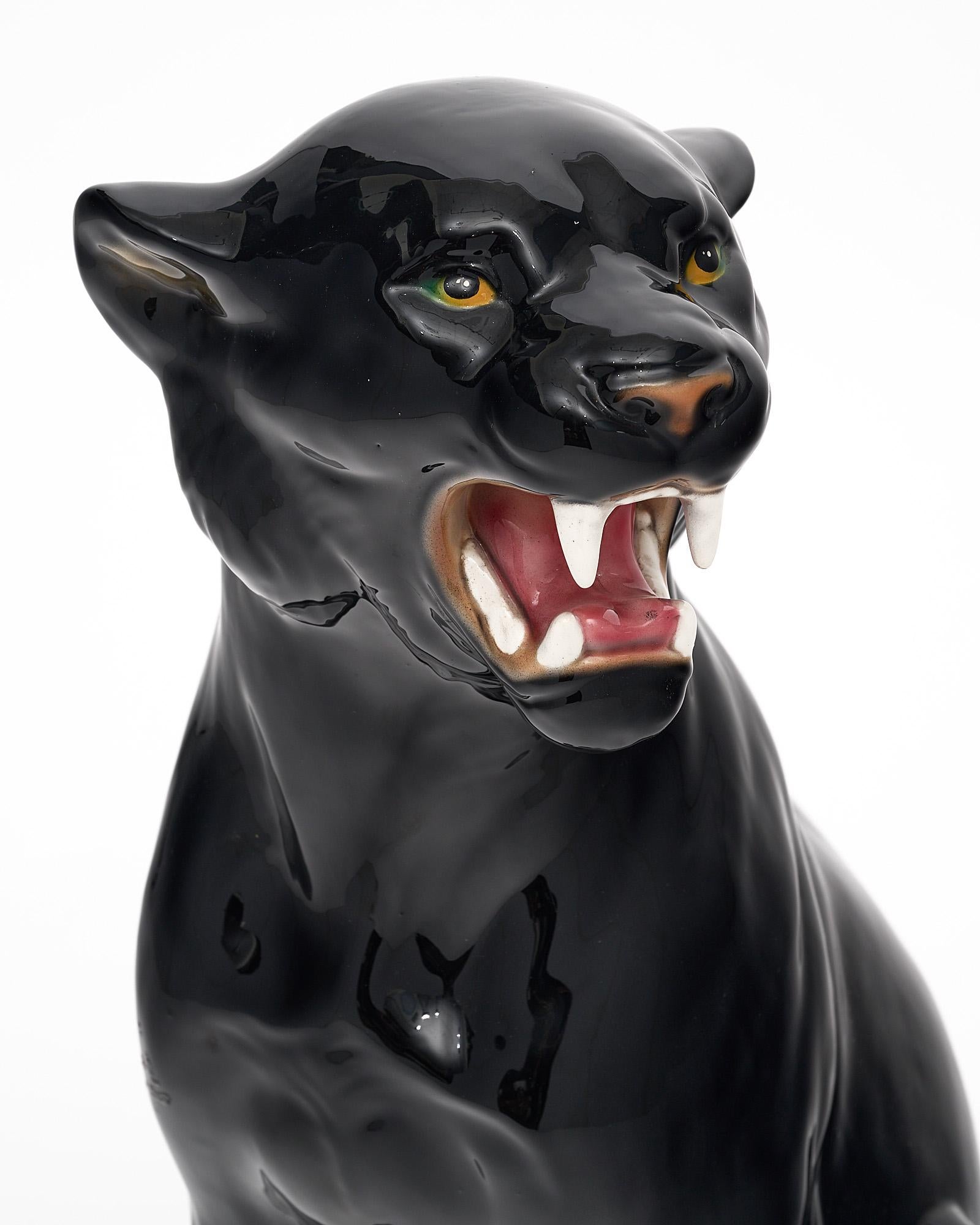 Mid-Century Modern Vintage Panther Sculpture