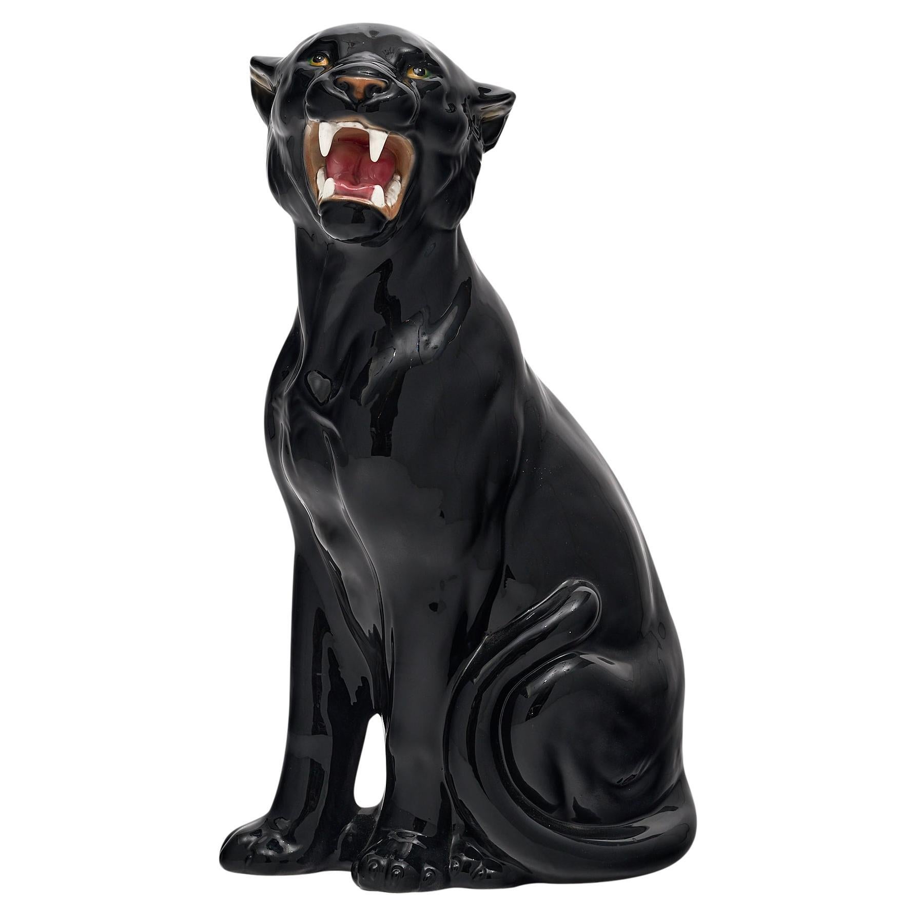 Vintage Panther Sculpture For Sale