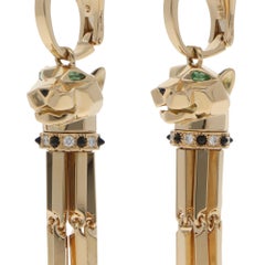 Vintage Panthère de Cartier Earrings in Yellow Gold