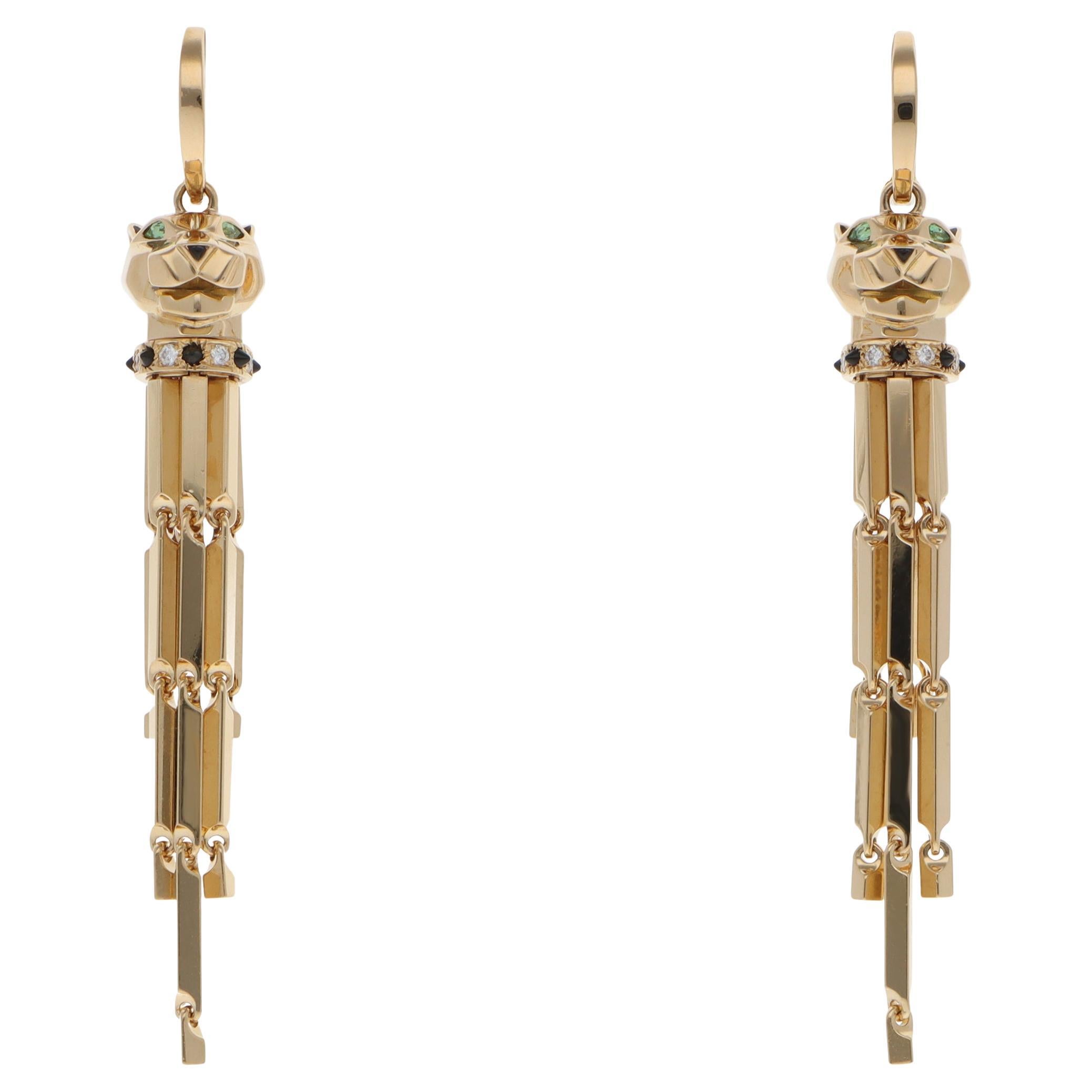 Vintage Panthère de Cartier Ohrringe aus Gelbgold im Angebot