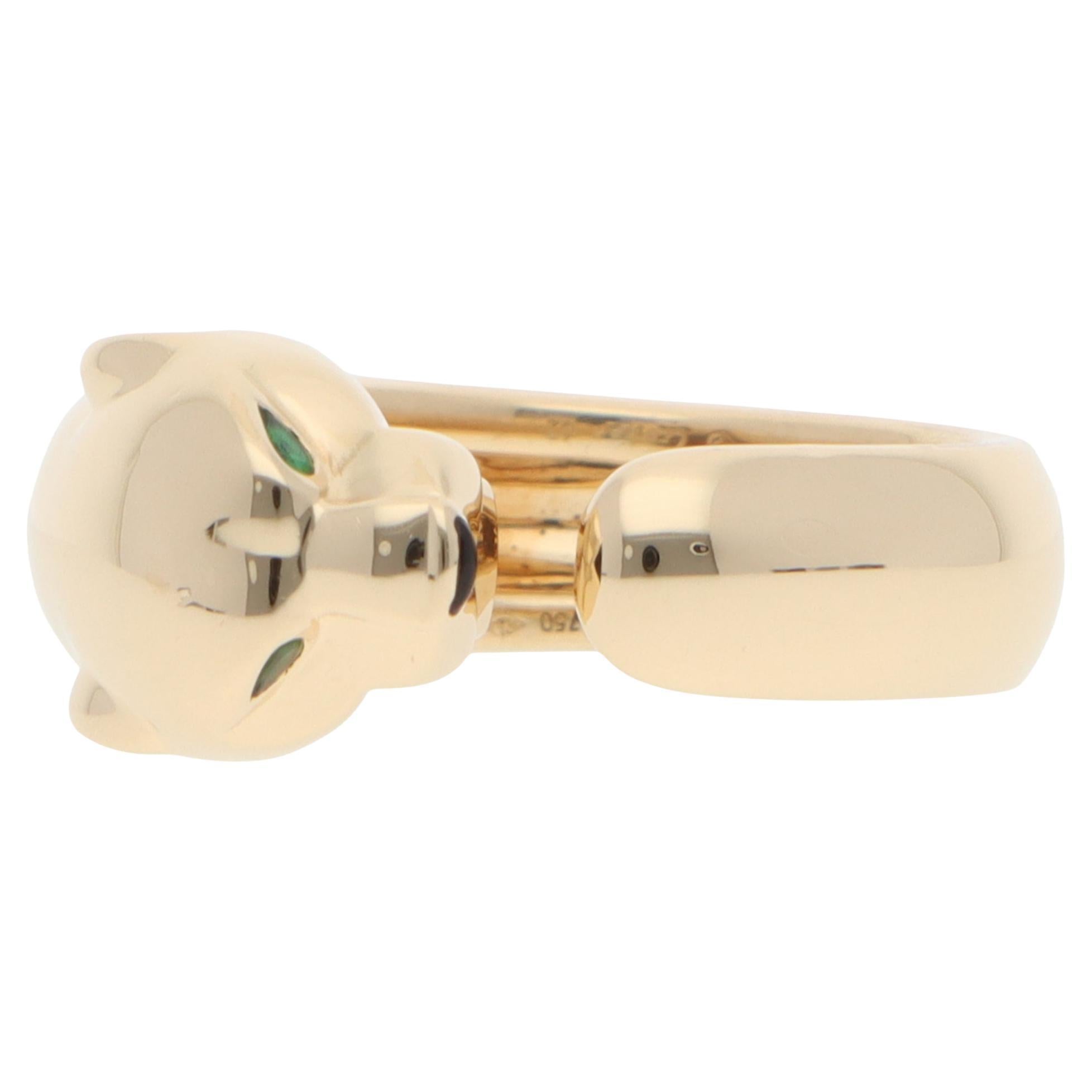 Vintage Panthère de Cartier Ring in Yellow Gold