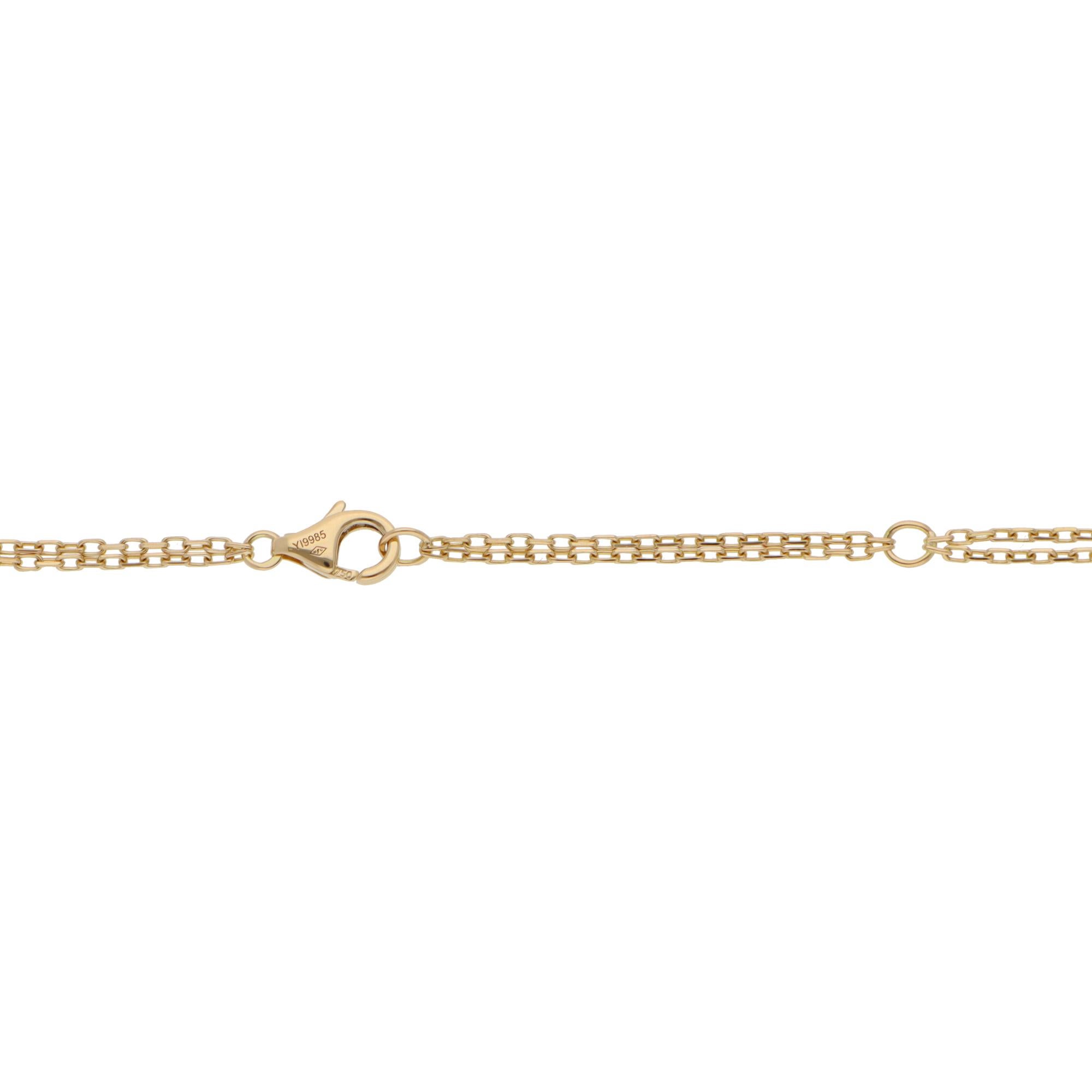 Mixed Cut Vintage Panthère de Cartier Tsavorite Garnet and Onyx Necklace For Sale
