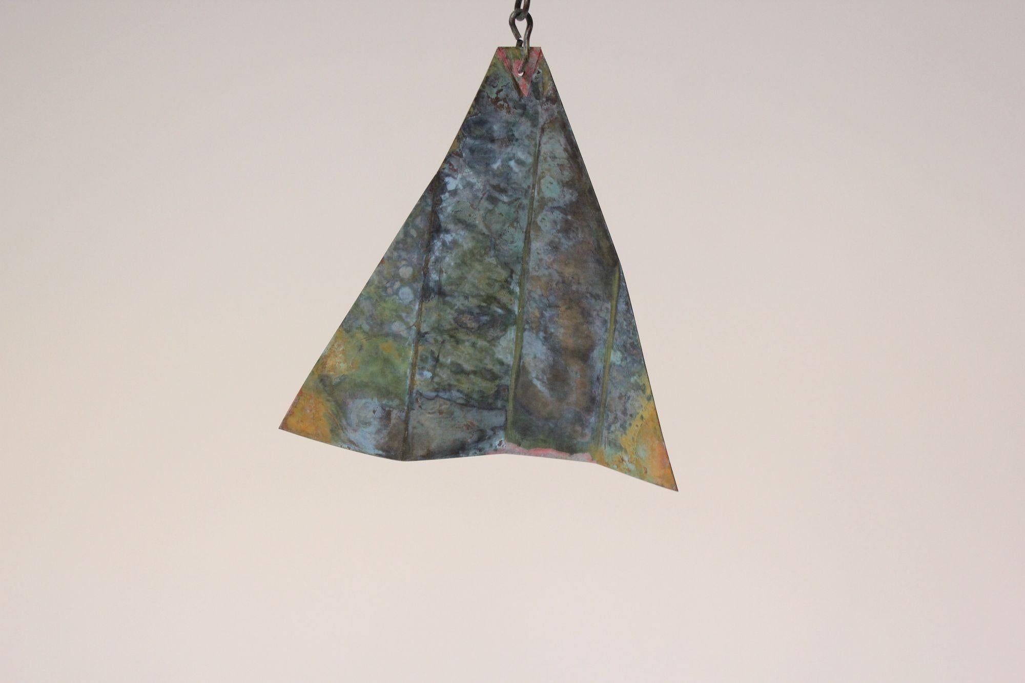 Mehrfarbige Bronzeglocke / Wind Chime von Paolo Soleri, Arconsanti im Angebot 5