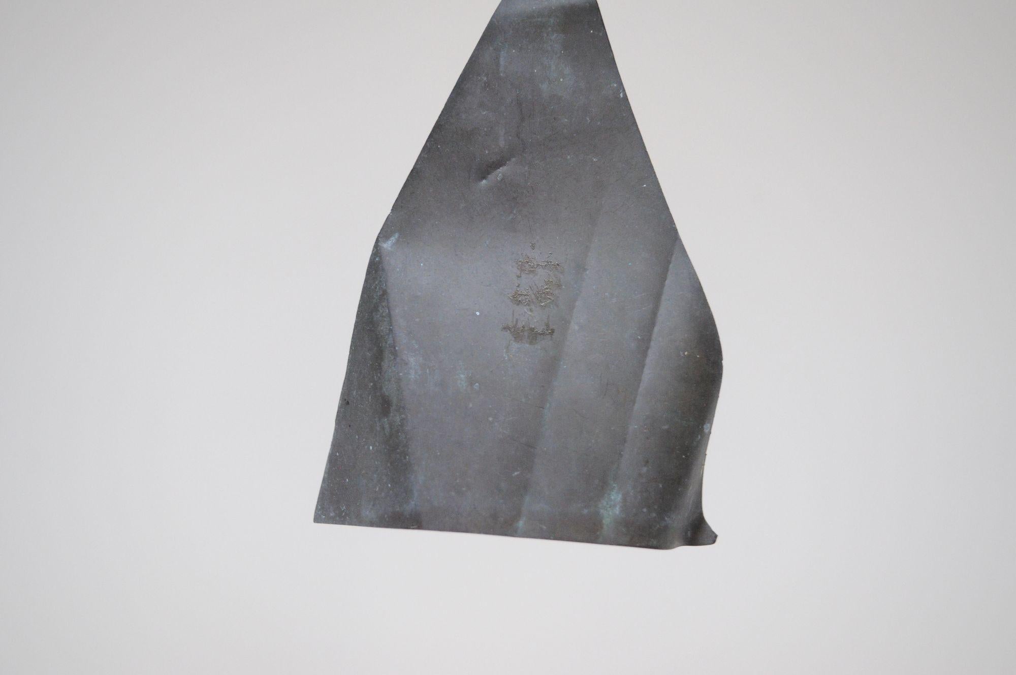 Campana a vento d'epoca Paolo Soleri Arconsanti in bronzo patinato 5