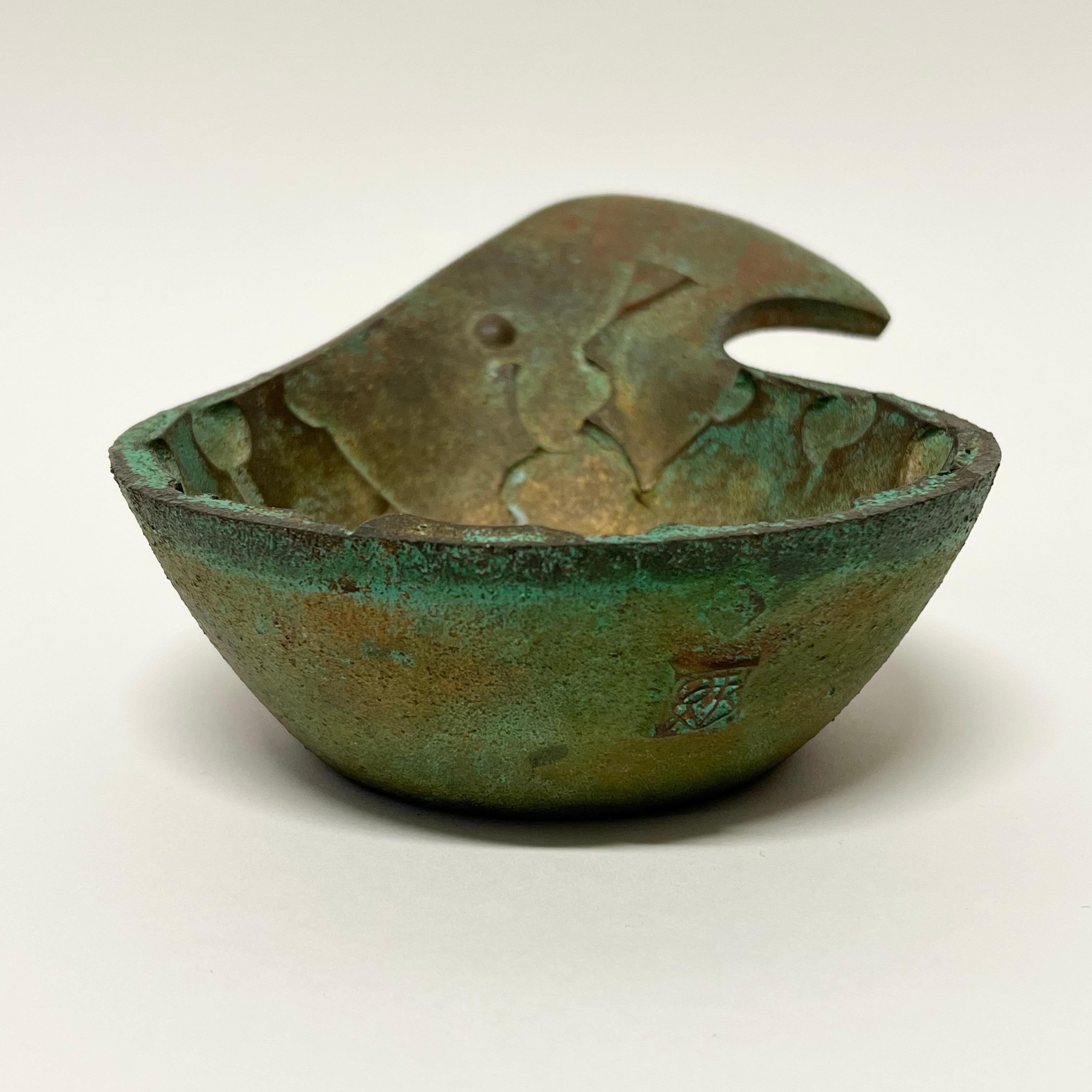 Vintage Paolo Soleri Bronze Abstract Bowl c1960s 3