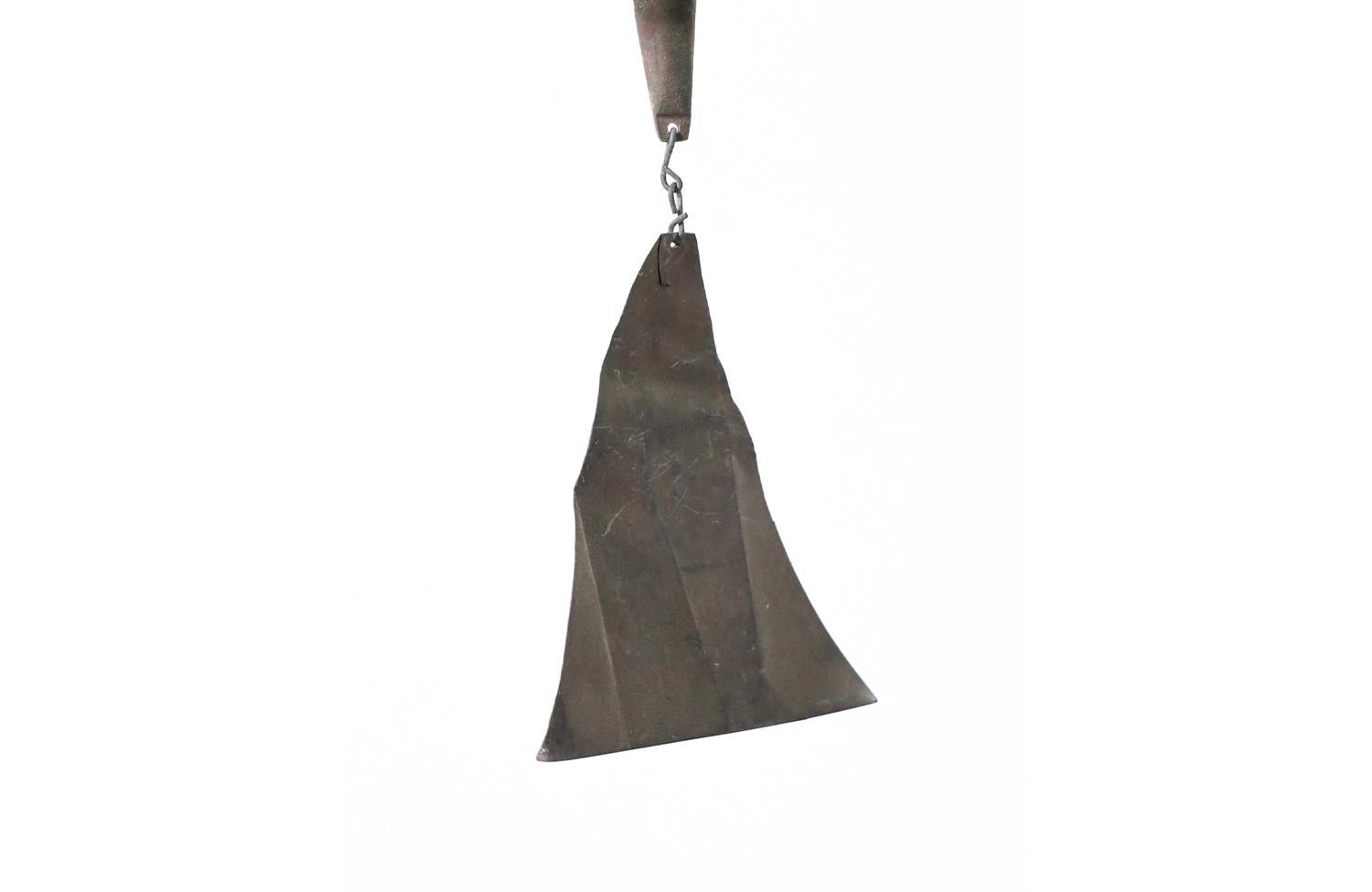 Milieu du XXe siècle Sculpture vintage de cloche à vent en bronze de Paolo Soleri pour Arcosanti  en vente