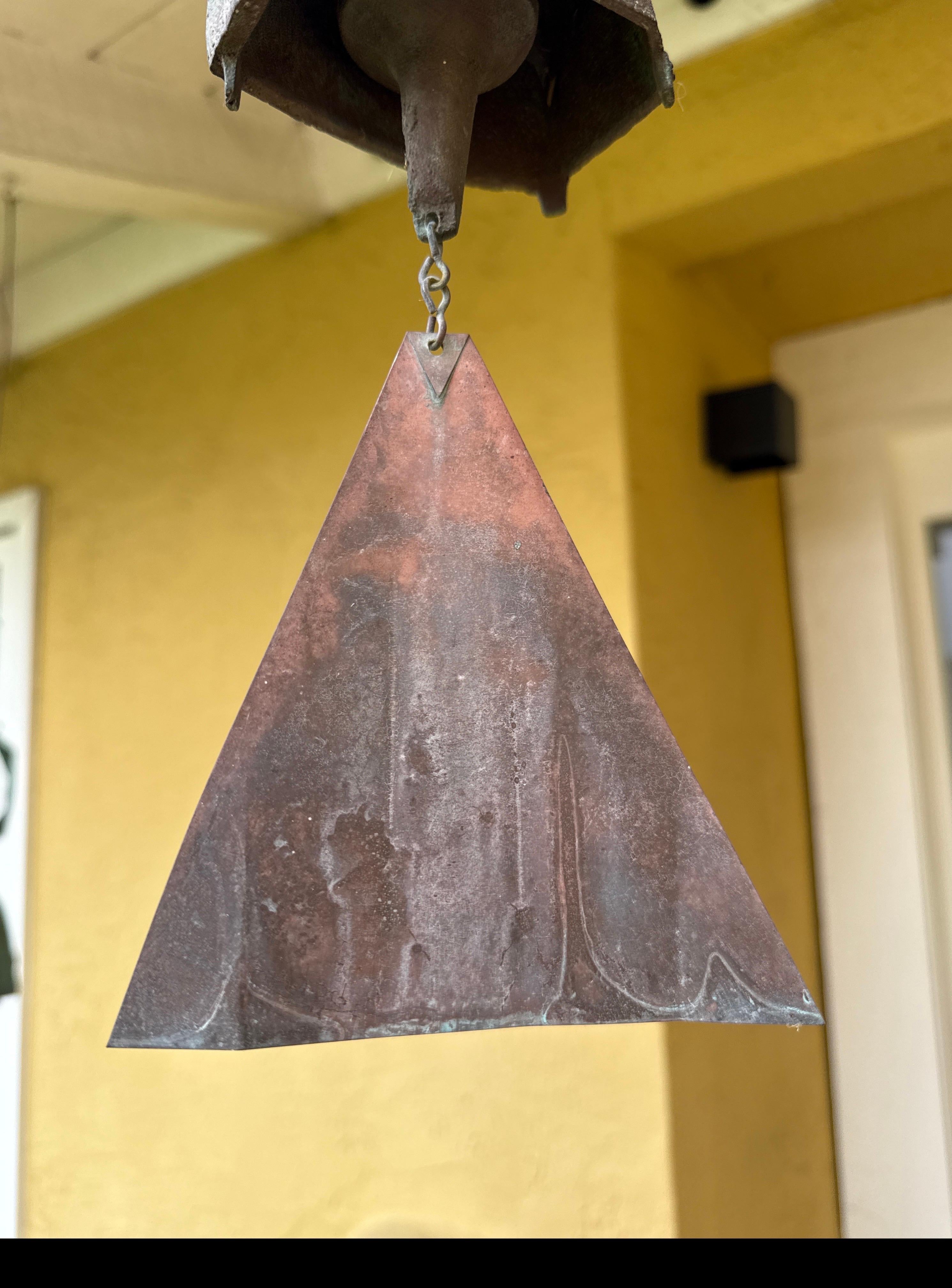 Vintage Paolo Soleri Cast Bronze Bell For Sale 4