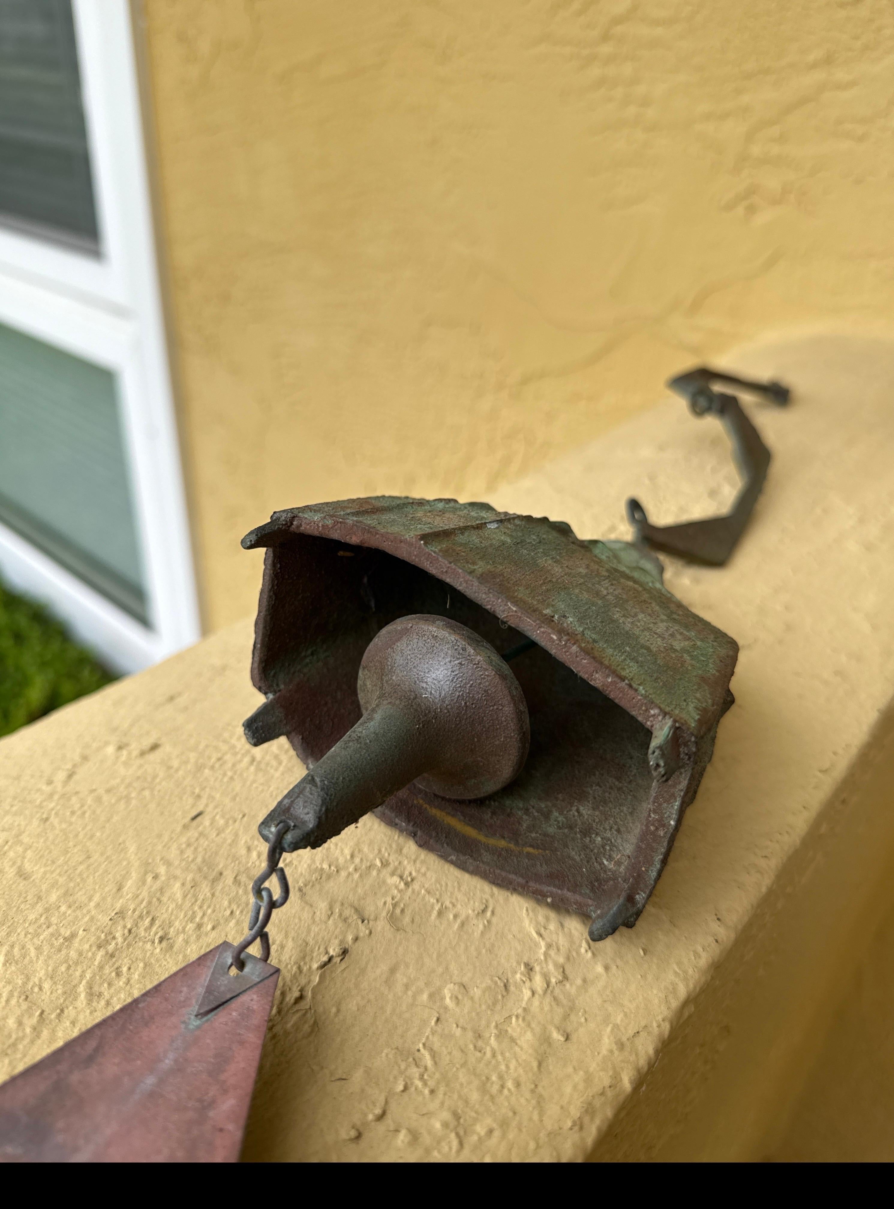 Vintage Paolo Soleri Cast Bronze Bell For Sale 5