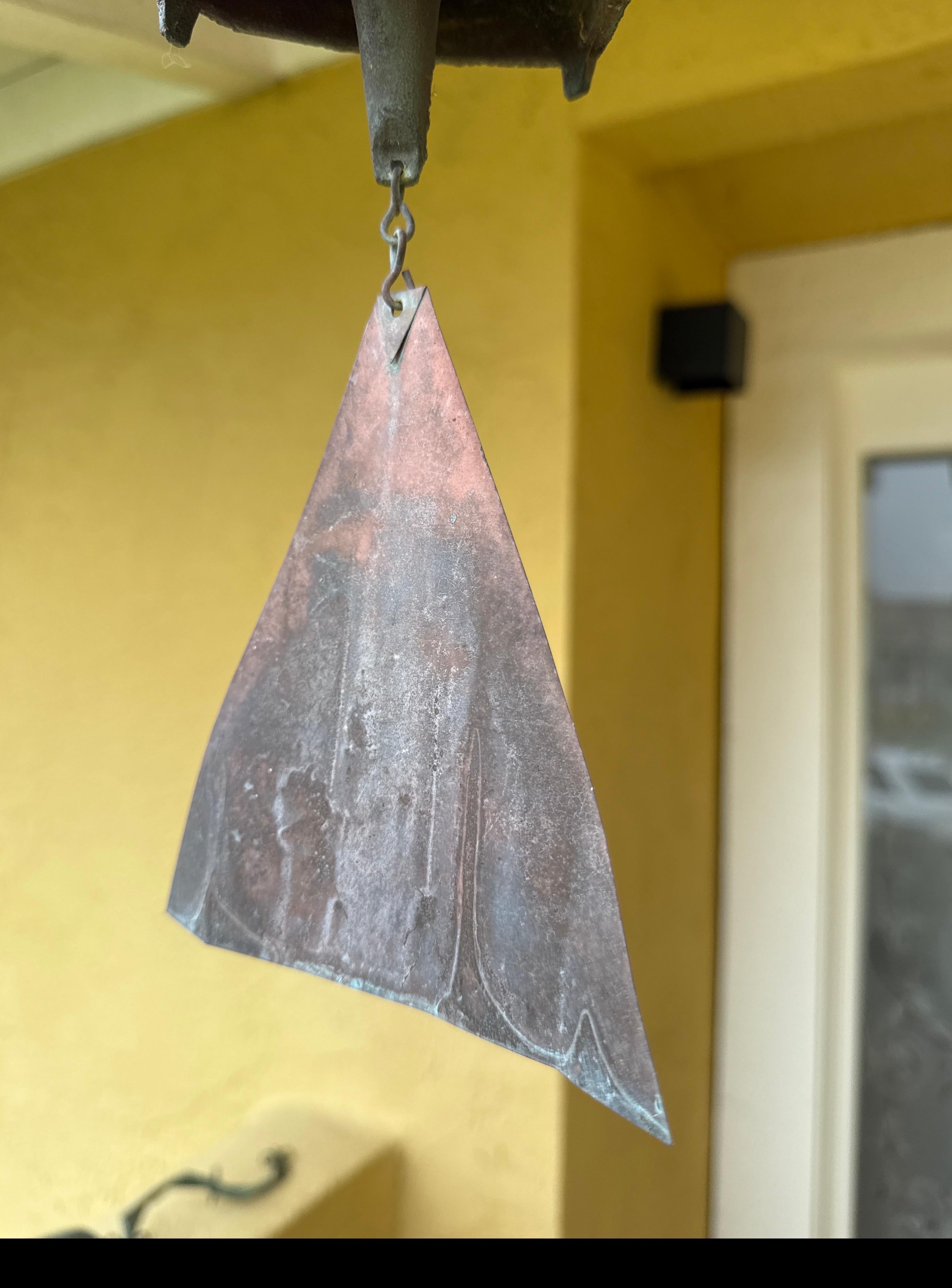 Mid-Century Modern Vintage Paolo Soleri Cast Bronze Bell For Sale