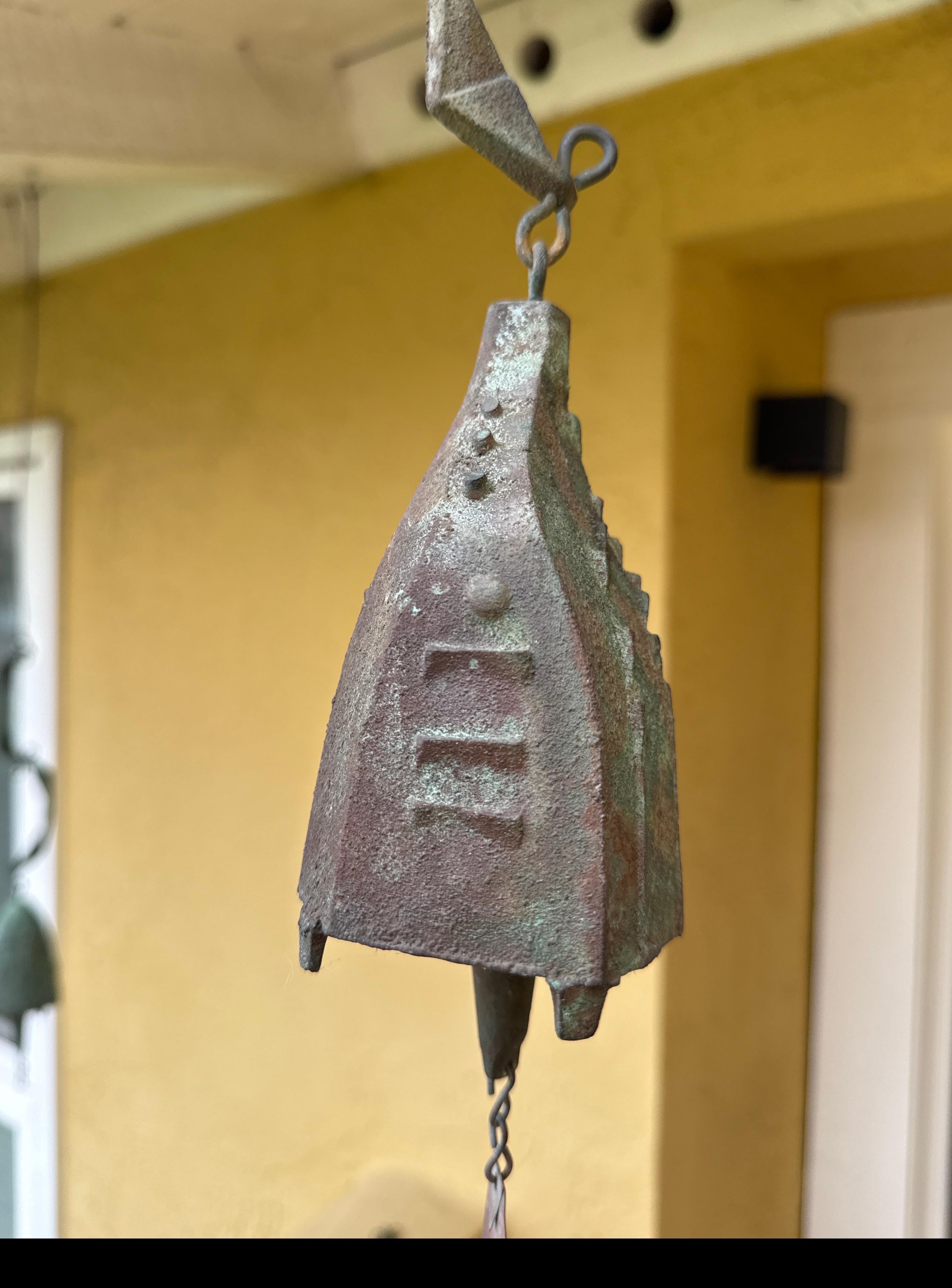Metal Vintage Paolo Soleri Cast Bronze Bell For Sale