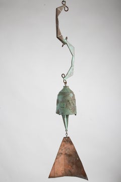 Vintage Paolo Soleri Cosanti Studio Cast Bronze Kinetic Wind Bell Chime