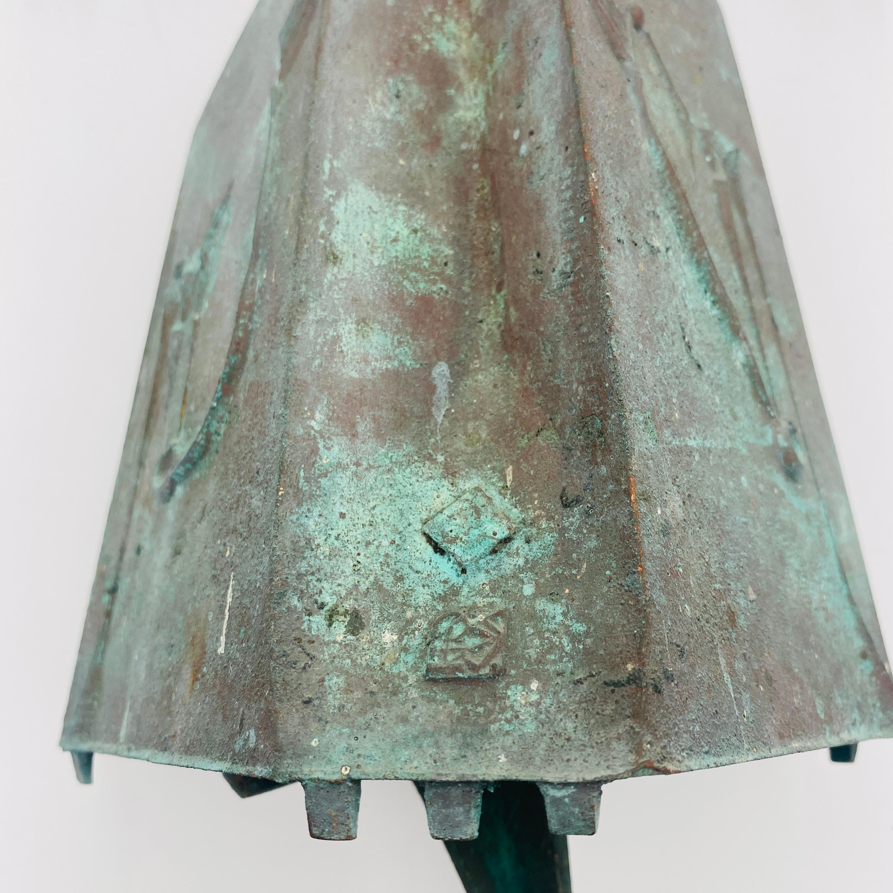 Moulage Chimère vintage Paolo Soleri en bronze massif à remontoir cloche 1970