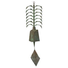 Vintage Paolo Soleri Massive Bronze Bell Wind Chime 1970s