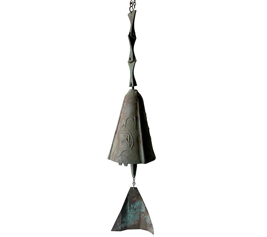 Vintage Paolo Soleri Midcentury Modern Bronze Glocke (Moderne der Mitte des Jahrhunderts)
