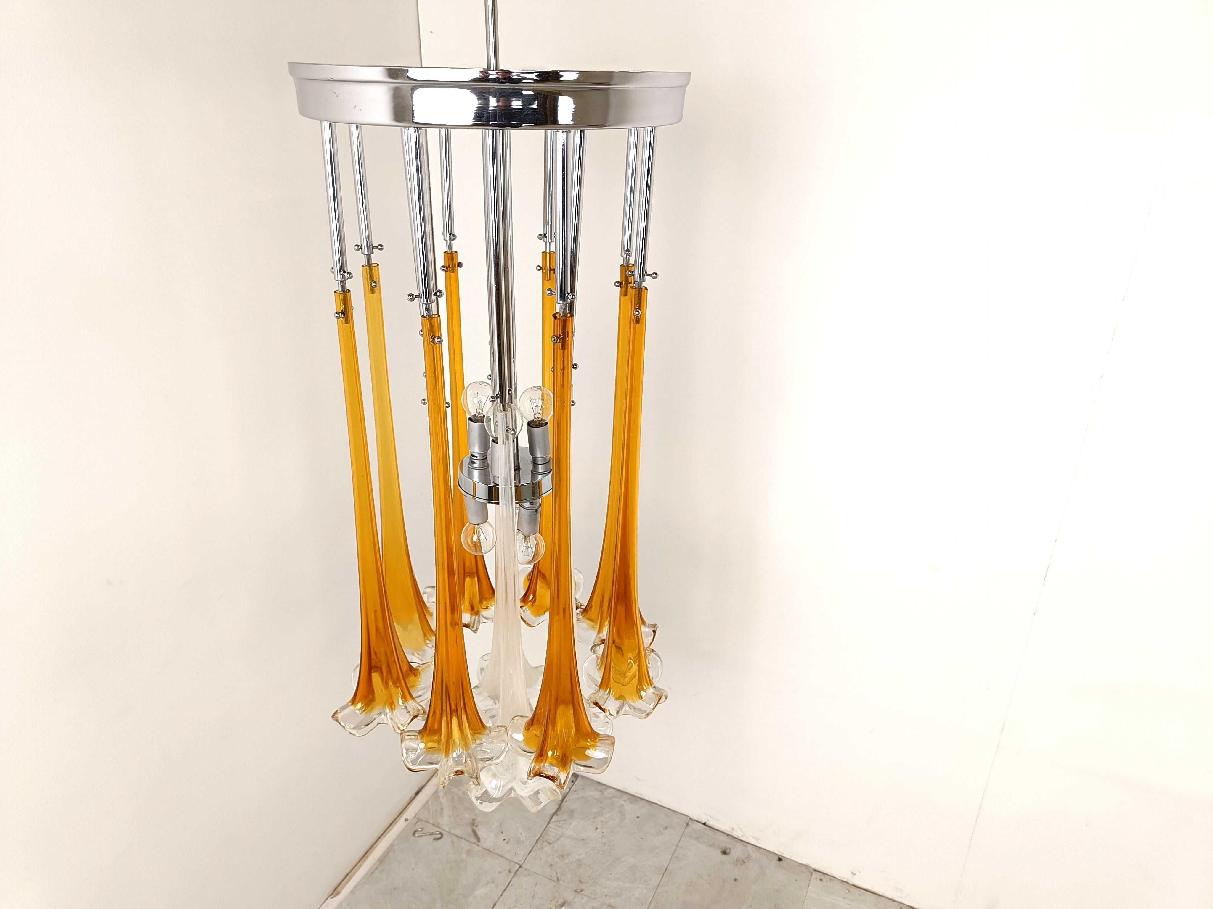 Mid-Century Modern Vintage Paolo Venini chandelier, 1970s For Sale