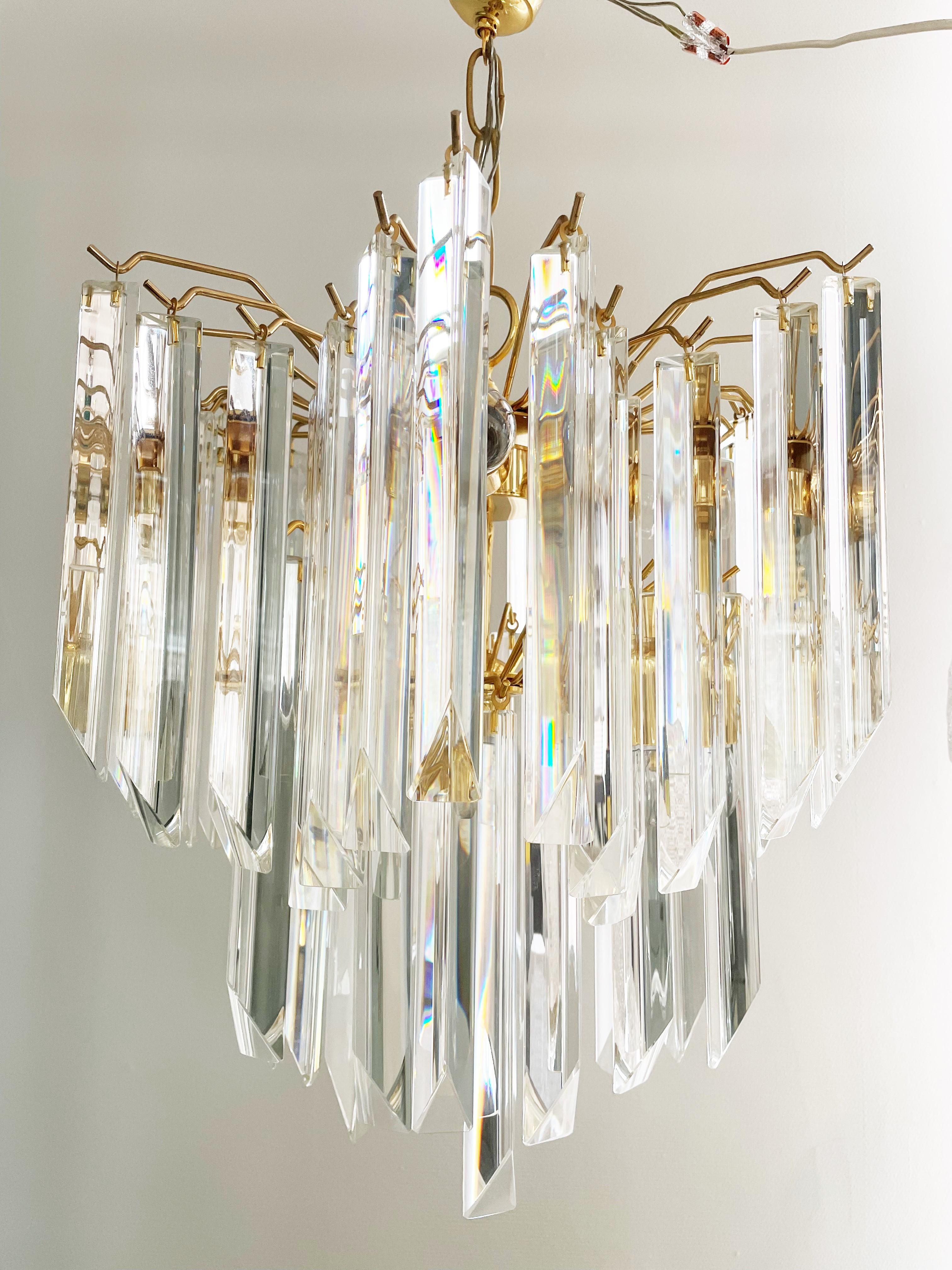 Late 20th Century Vintage Paolo Venini Chandelier, 1970s For Sale