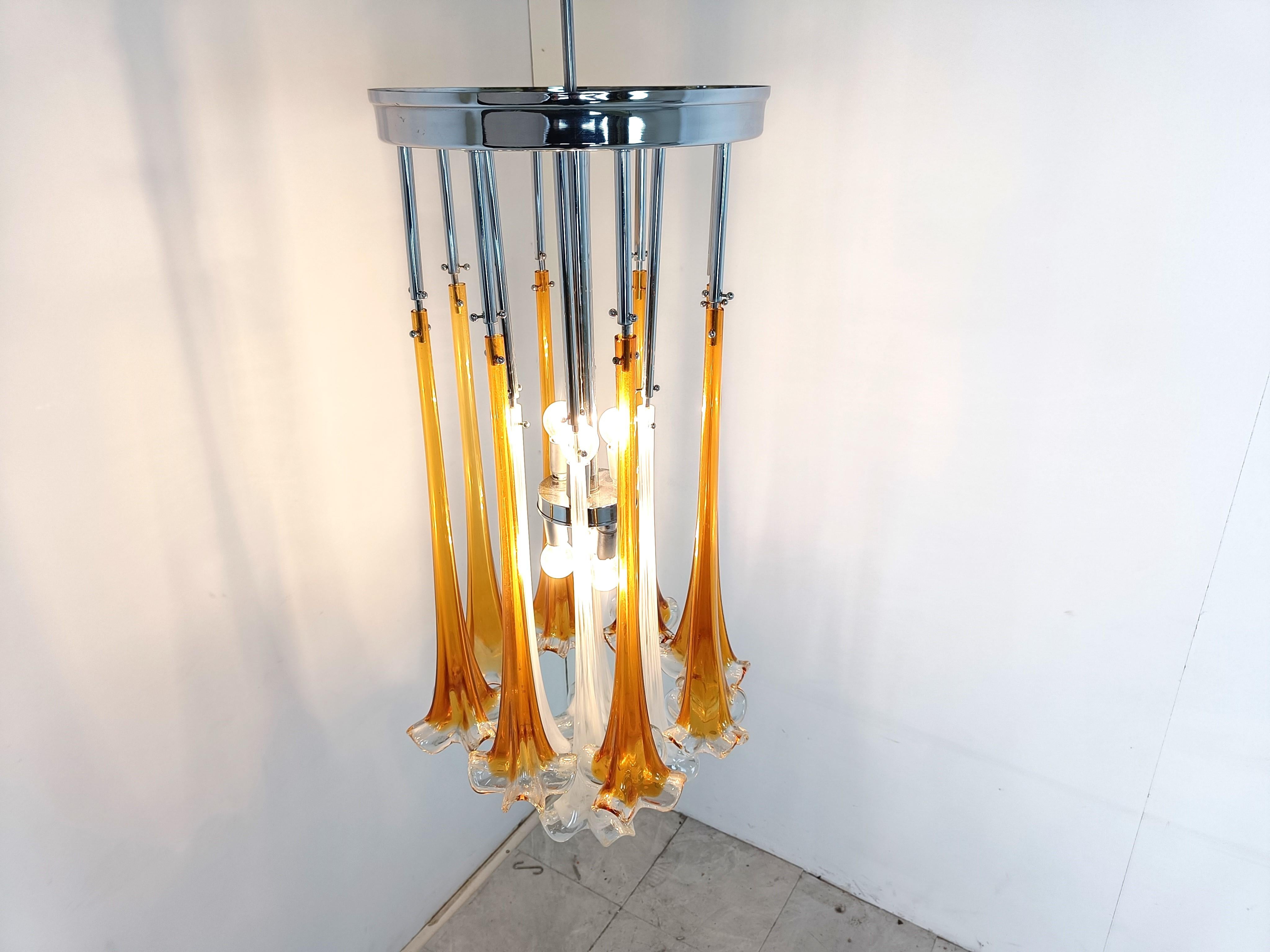 Vintage Paolo Venini chandelier, 1970s For Sale 2