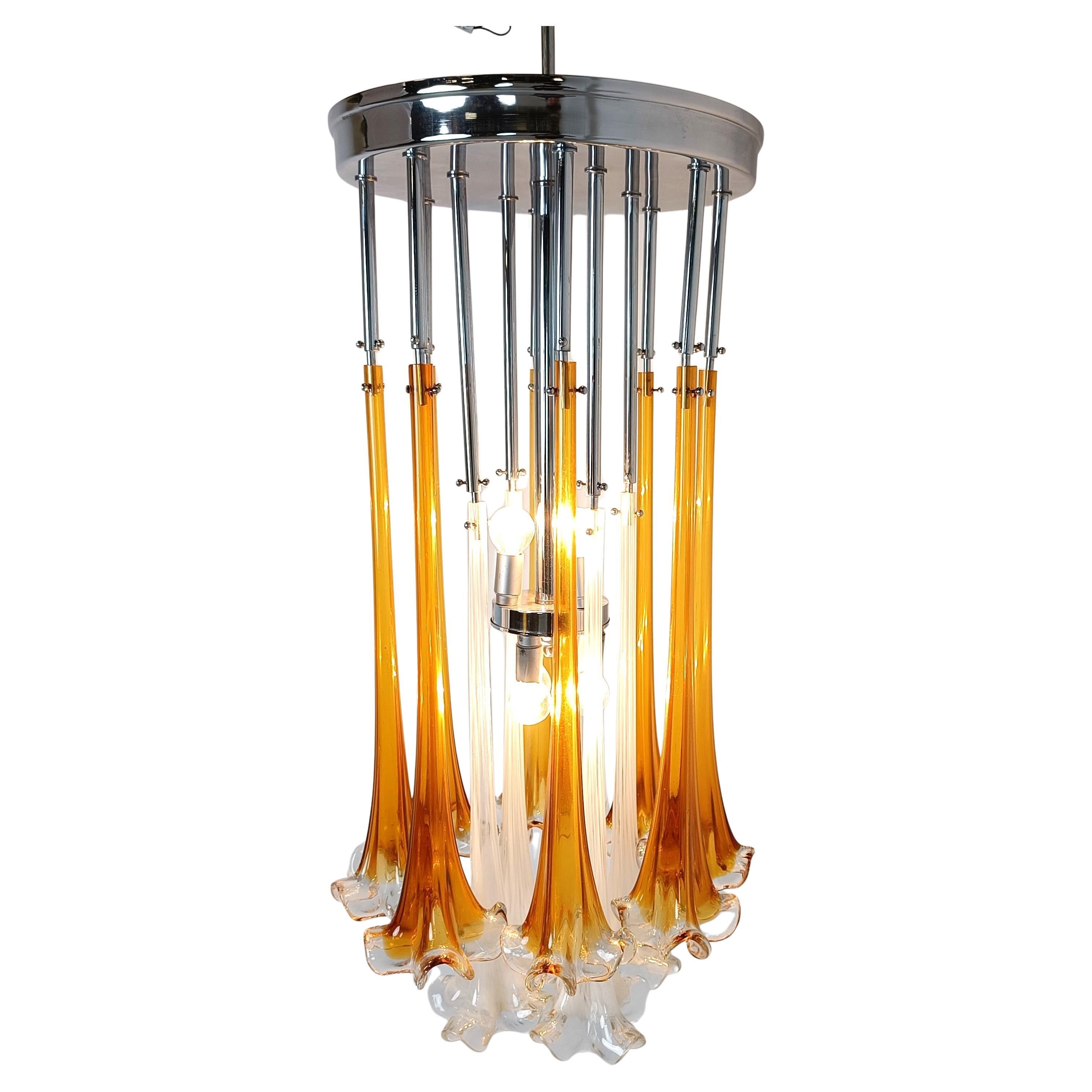 Vintage Paolo Venini chandelier, 1970s