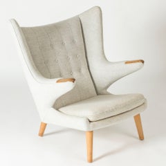 Sedia da salotto vintage "Papa Bear" di Hans J. Wegner, Danimarca, anni '50