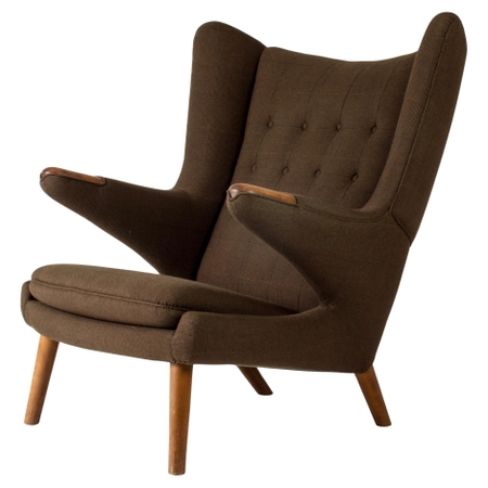 Vintage "Papa Bear" Lounge Chair by Hans J. Wegner, Denmark, 1950s