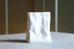 Vintage "Paper Bag" Vase by Tapio Wirkkala for Rosenthal - 1970's