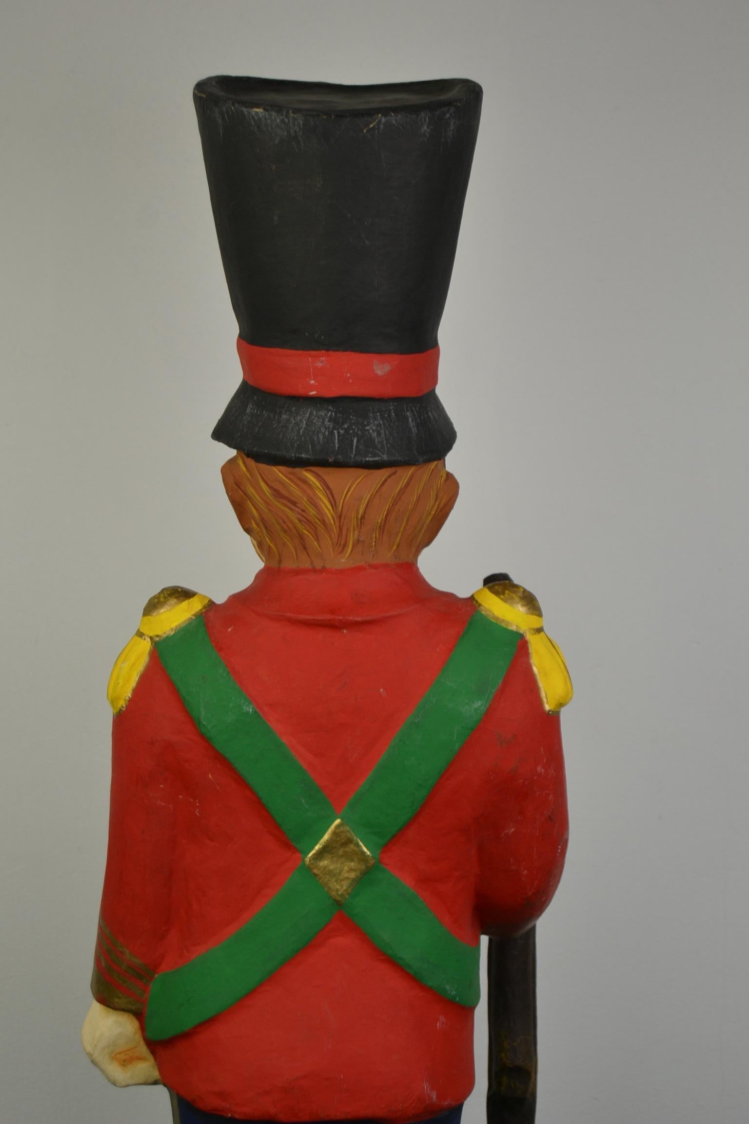 Vintage Paper Mache Royal Guard Doll For Sale 3